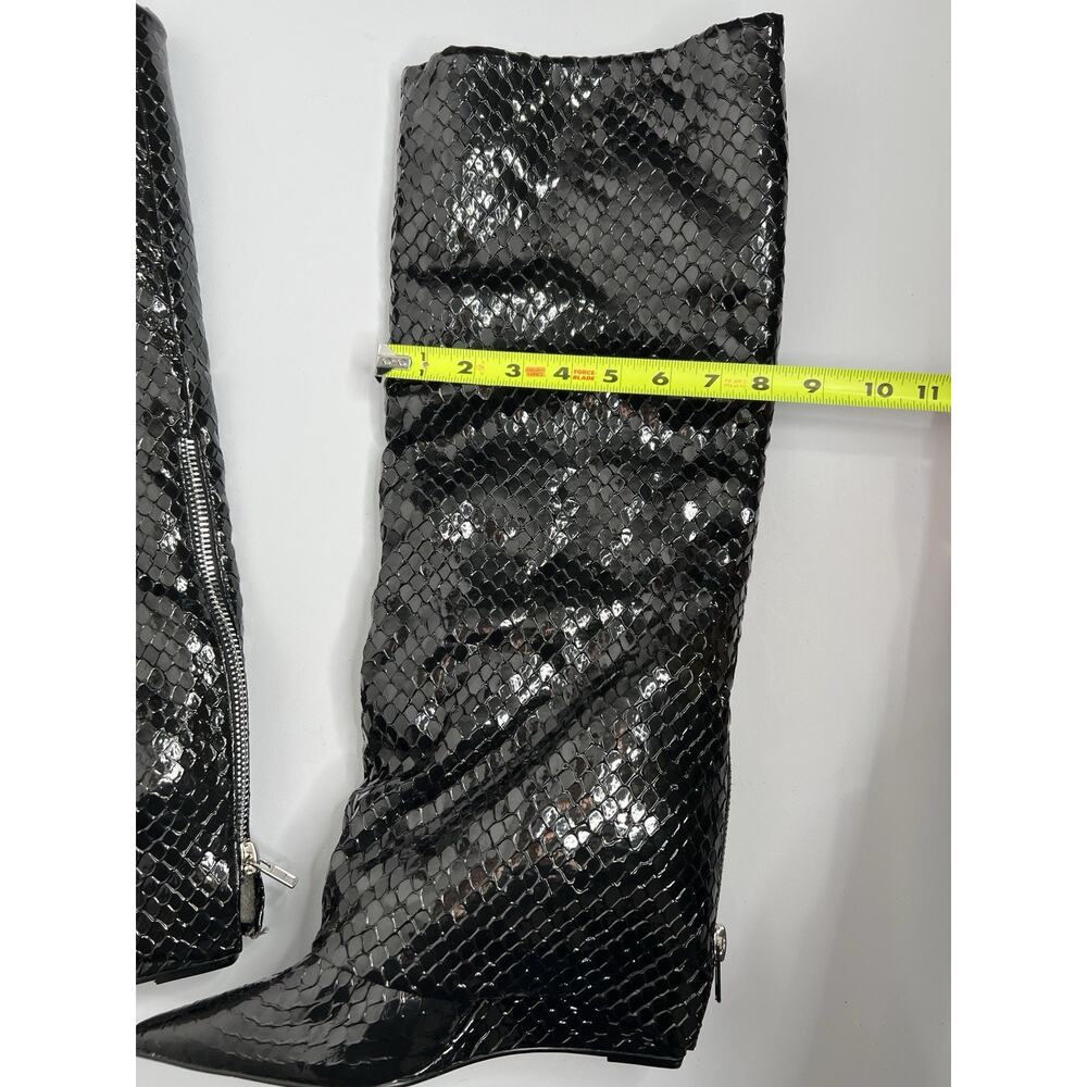 Steve Madden Paley Snake Embossed Synthetic Boot … - image 4